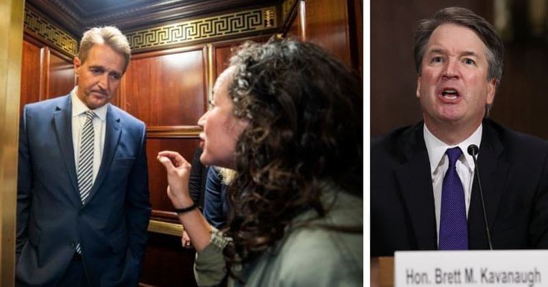 "Look at me": How two women who confronted Jeff Flake in elevator made him change his mind about FBI investigation of Kavanaugh