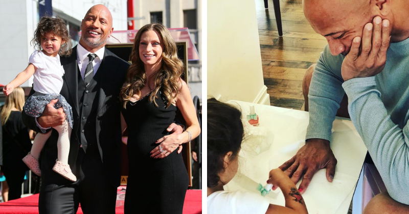 Dwayne Johnson proves he is PAPA BEAR after adorable nail polish session with daughter Jasmine