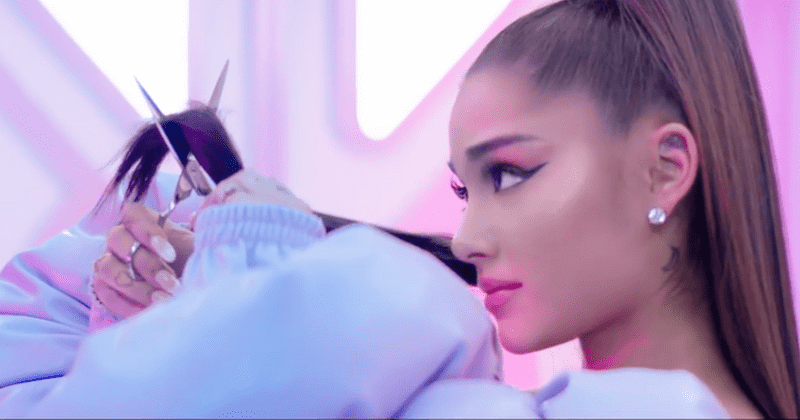 Ariana Grande chops off her iconic ponytail in snarky, humorous video for new fragrance Thank U, Next