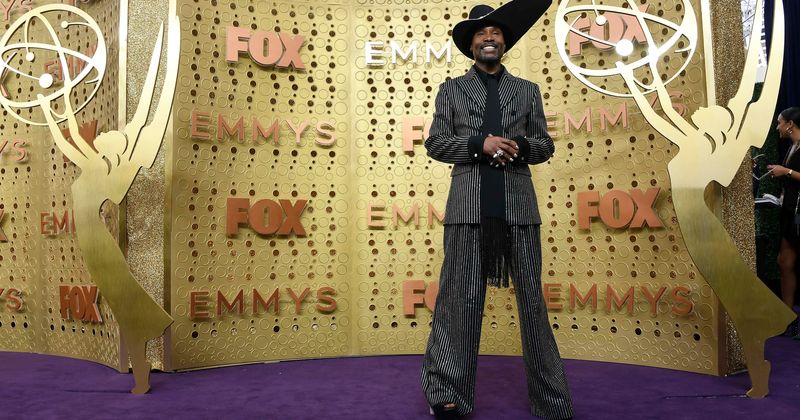 Emmys 2019: Billy Porter owns the purple carpet in a massive hat and crystal-studded suit and fans just can't stop raving about it