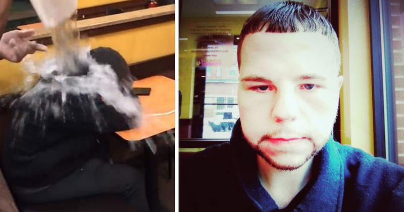 Heartless Dunkin' Donuts employees dump cold water on homeless man sleeping in the restaurant