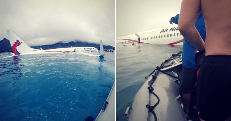 US Navy in heroic rescue as Air Niugini plane crashes into the sea claiming the life of one passenger