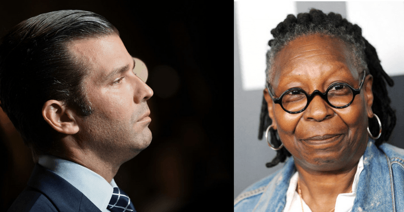 Trump Jr. slams Whoopi Goldberg for defending "actual child rapist" Polanski after she says his sons have "abusive tendencies"