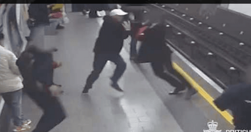 Stranger shoves 91-year-old former Eurotunnel boss onto Tube tracks, arrested for attempted murder