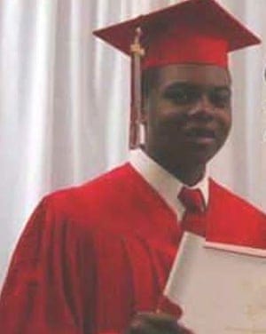 Dashcam video footage released showing that Laquan McDonald (in pic) appeared to be moving away from police when he was shot, contradicting Van Dyke’s account (Twitter)