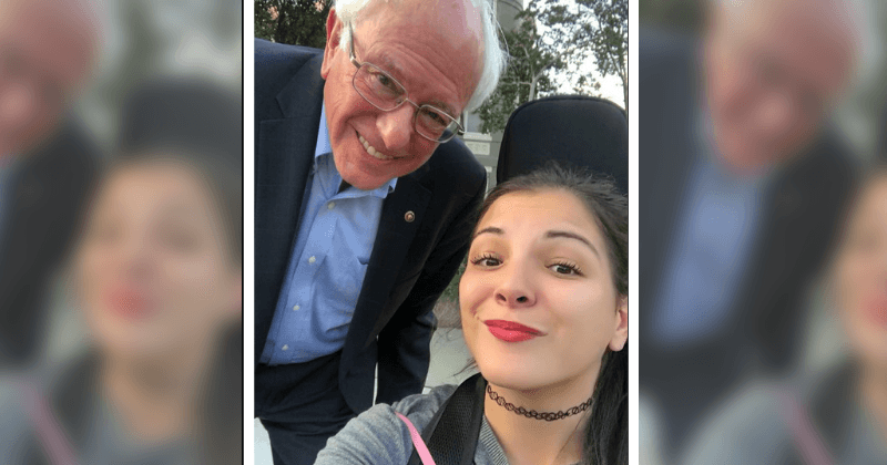 Bernie Sanders saves student from getting hit by a car and goes back to work like nothing happened