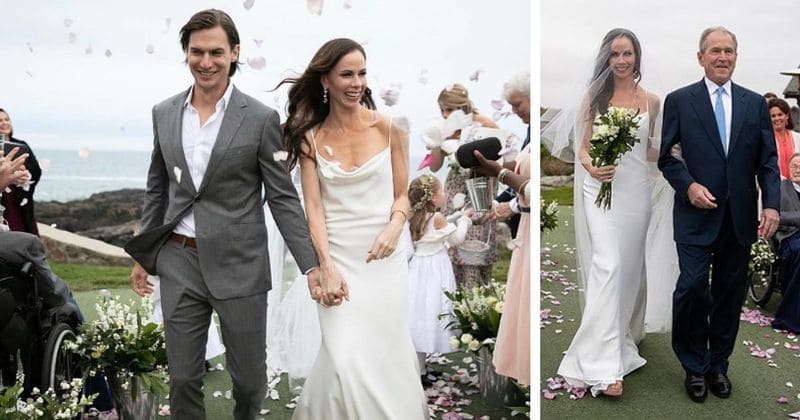 George W Bush's daughter Barbara marries Craig Louis Coyne in an 'intimate' ceremony in Maine