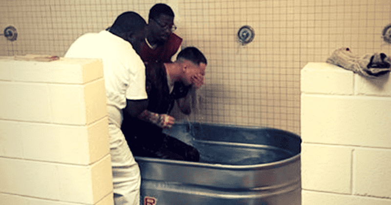 South Carolina inmates get baptized in a bid to turn their lives around: 'A way out of prison through the Lord'