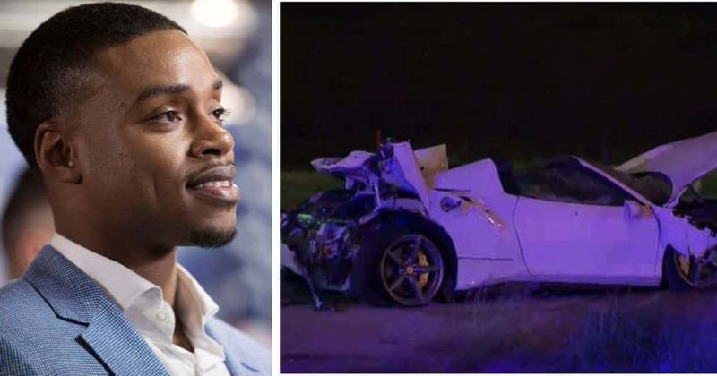 Boxer Errol Spence Jr 'in serious condition' after crashing his $300k Ferrari, police say he was not wearing a seatbelt