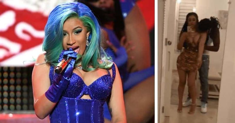 Offset gropes Cardi B as they get close and personal in a series of steamy videos