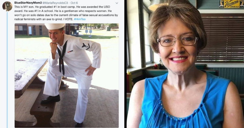 Mom posts #HimToo message about how her son is scared to go on solo dates, and awkwardly gets bashed by him