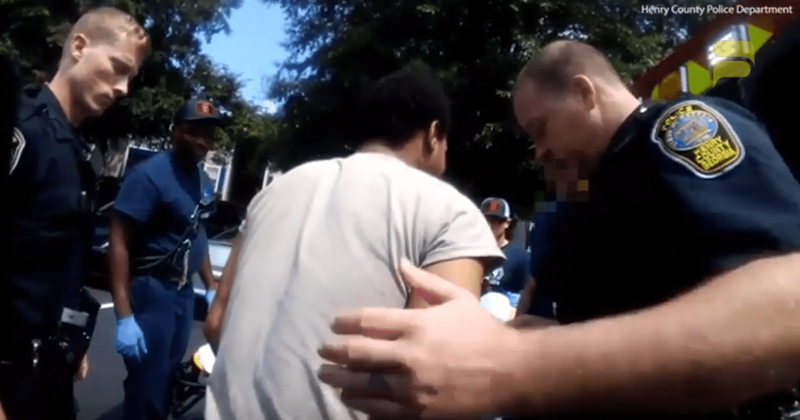 Two Georgia cops convince suicidal man to drop knife and live for his one-year-old son: 'We're not giving up on you'