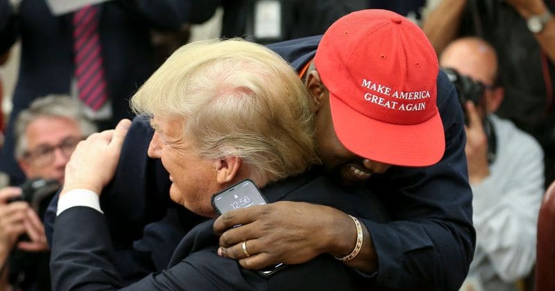 'I love this guy': Kanye West swoons over Donald Trump on his first White House visit