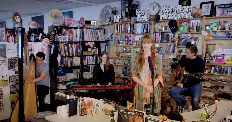 Watch Florence and the Machine's intimate 3-song performance at NPR's 'Tiny Desk'