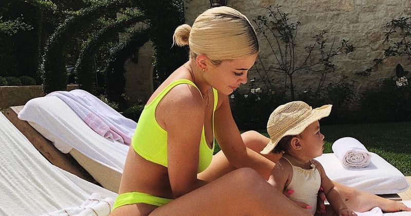 Kylie Jenner might be sleeping fitfully, for her 8-month-old daughter Stormi is finally teething