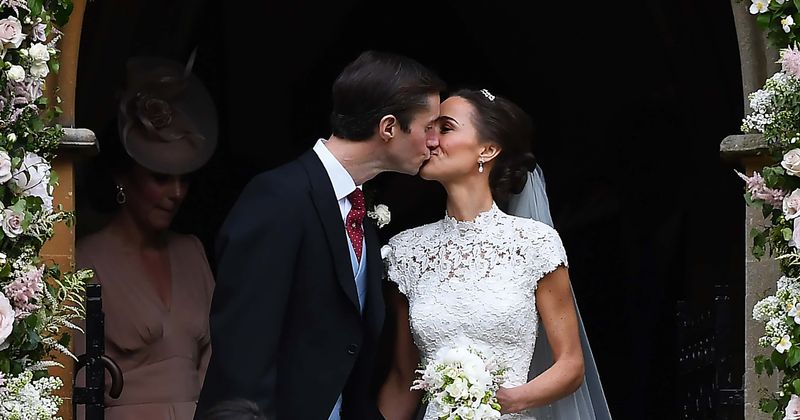 Pippa Middleton and James Matthews seen with their six-day-old son for the first time