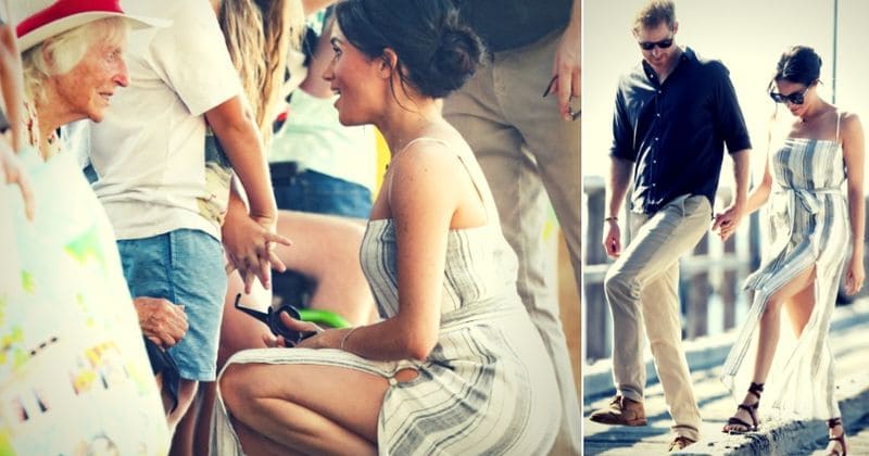 Meghan Markle sizzles in thigh-revealing maxi dress as she embraces her pregnancy on Australian tour