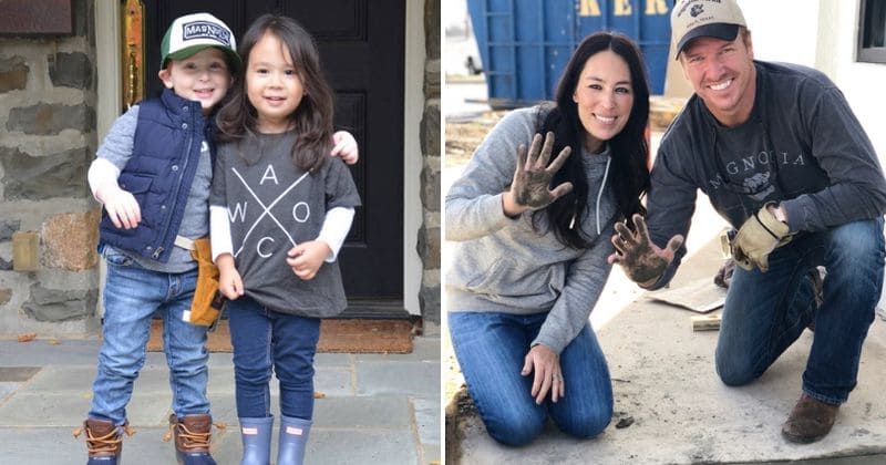 Toddler best friends dress up as Chip and Joanna Gaines for Halloween