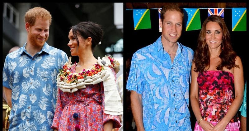 Meghan Markle and Prince Harry totally copied Kate Middleton and Prince William's outfits from 2012