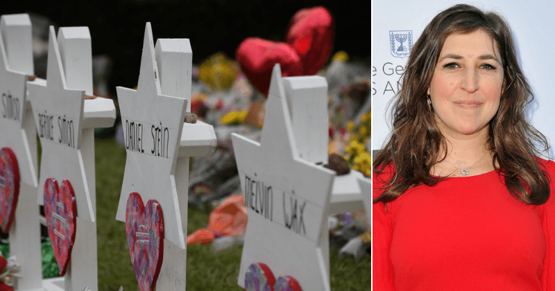 'My grandparents came here to escape this': Mayim Bialik speaks out after 'horrific' synagogue shooting