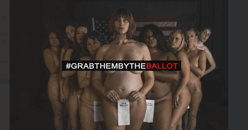 Women strip for photoshoot to persuade people to vote against GOP in the midterms