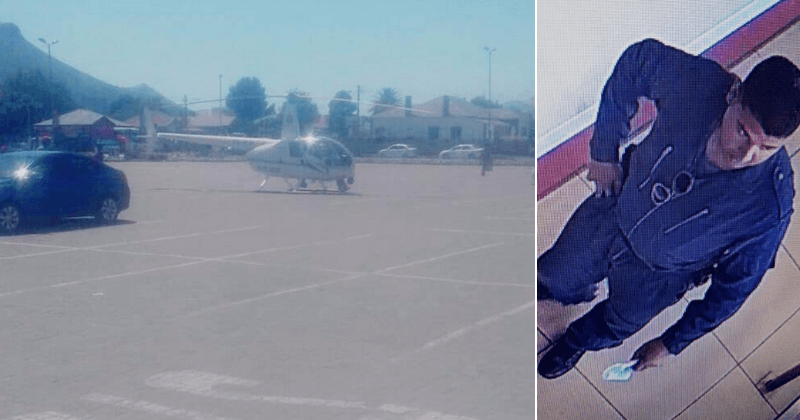 Police pilot makes 'emergency' chopper landing in car park to buy KFC