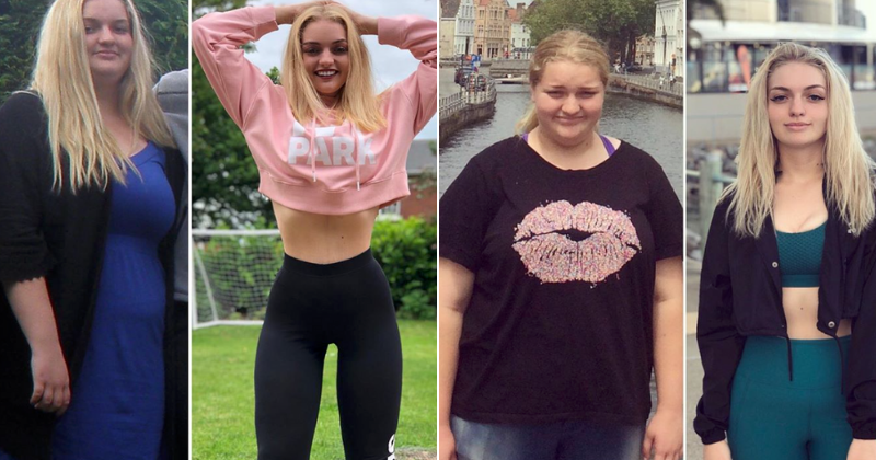 18-year-old student lost 63 kg in 12 months to fit into figure-hugging dress for her school formal