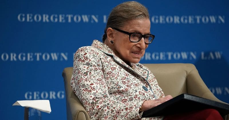 Justice Ruth Bader Ginsburg hospitalized after she breaks three ribs in a fall she suffered in her office