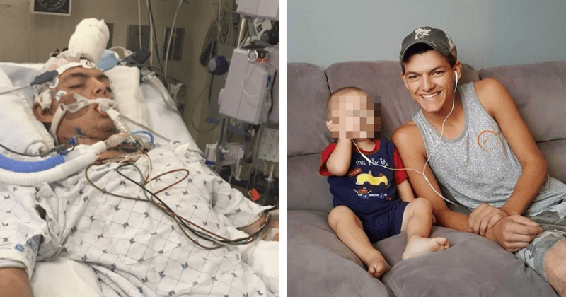 Teen brother of toddler who died from brain cancer last month now fighting for life after being struck by two cars