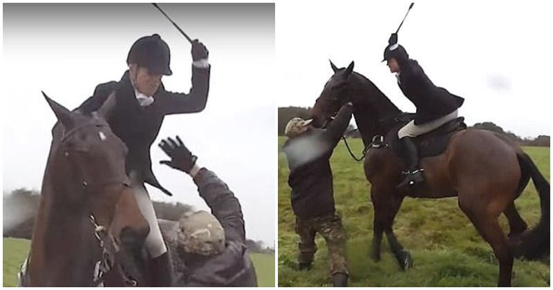 Huntswoman, who was filmed whipping saboteur 17 times and was facing prosecution, dies in riding accident