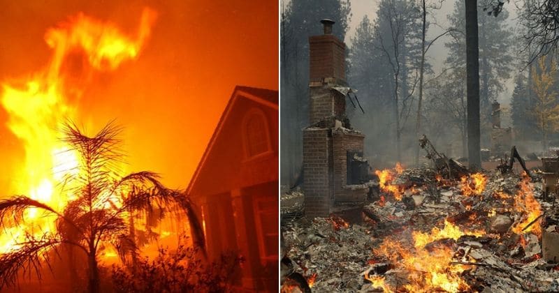 75,000 homes evacuated as three wildfires rage across California leaving behind a trail of destruction