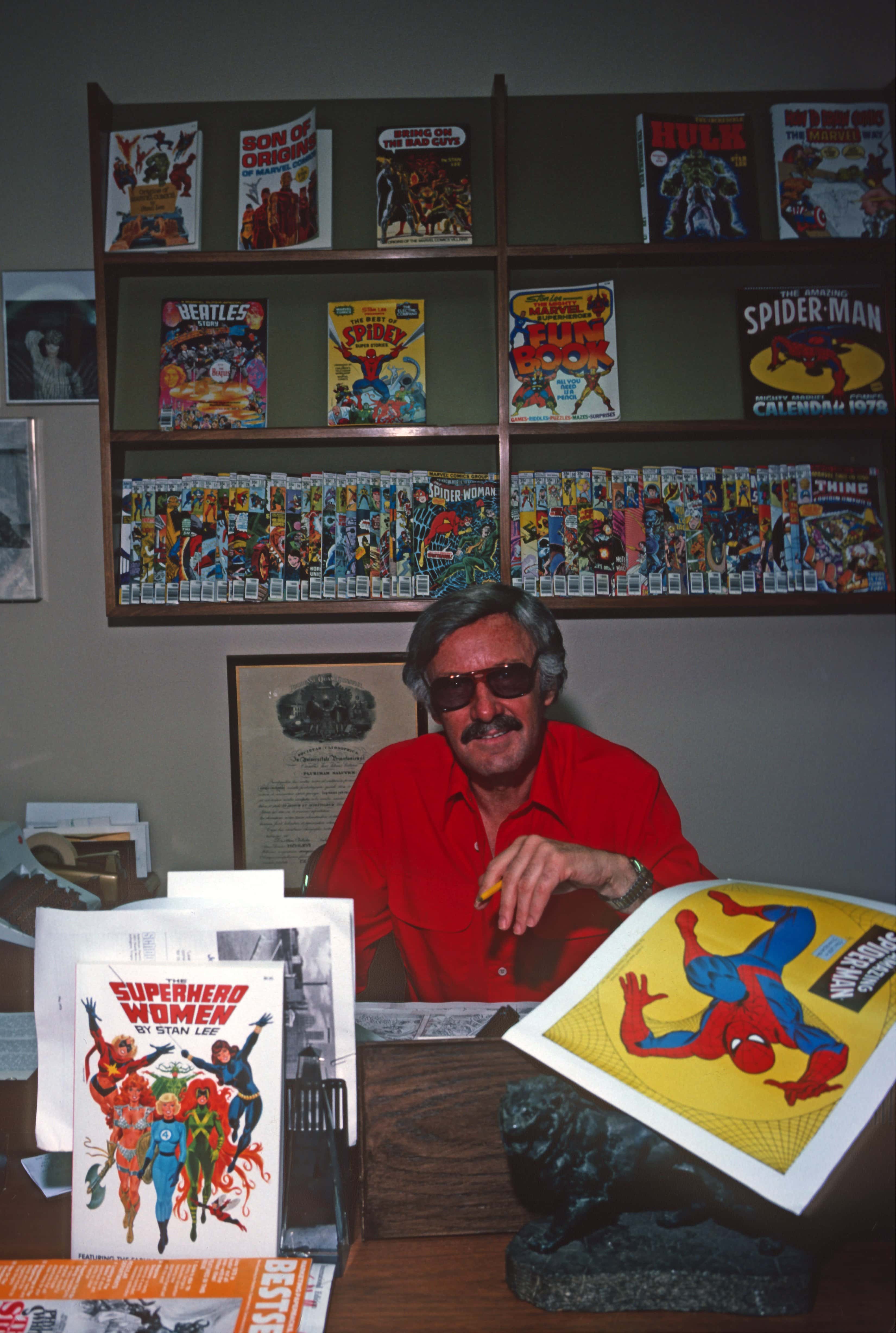 Stan Lee of Marvel Comics on June 15, 1978 in New York, New York. (Photo by Santi Visalli/Getty Images)