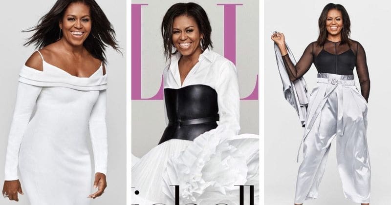 Michelle Obama ups glam quotient in daring $2,400 leather corset from Dior on magazine cover