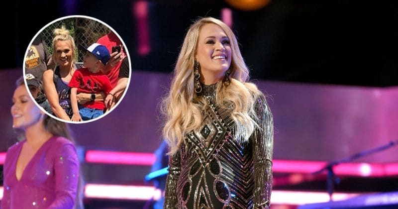 Pregnant Carrie Underwood says that her son Isaiah is a mama's boy wants all her attention for himself