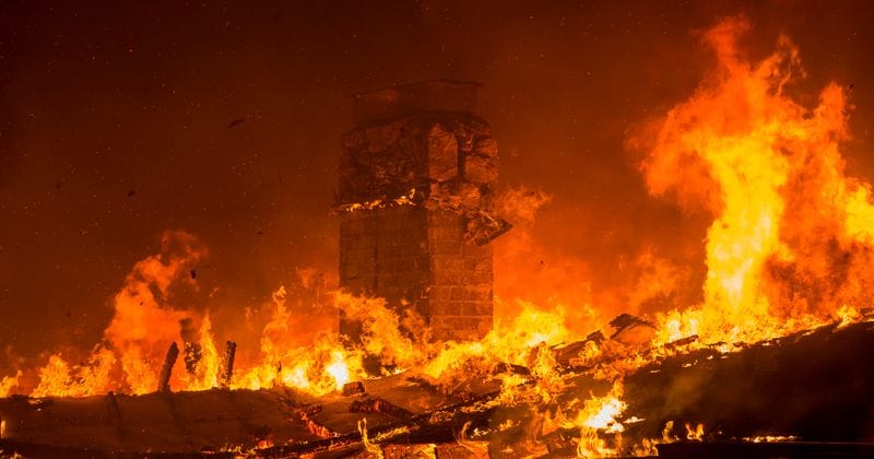 Authorities share terrifying video of woman escaping California wildfires hoping people will heed evacuation warnings