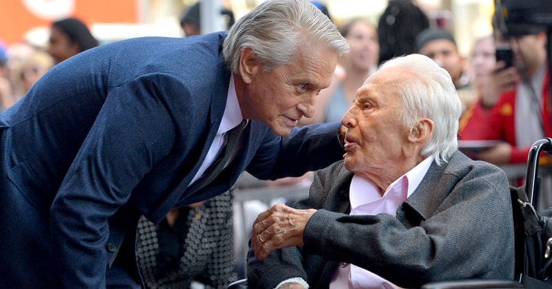 Michael Douglas thrilled about his 101-year-old dad's recent obsession with Facetime: 'He just loves it'