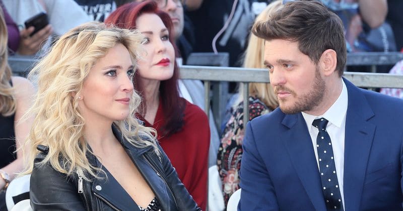 After a tough few years since son's cancer diagnosis, Michael Buble tears up as he receives Hollywood Walk of Fame star