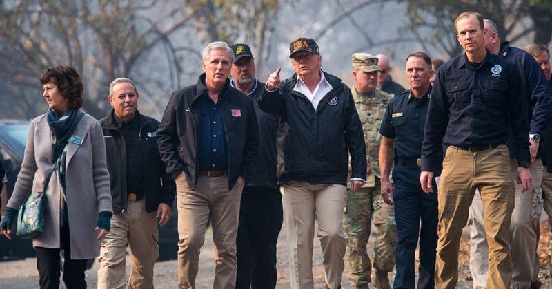 President Trump says more 'raking and cleaning' by forest officials can prevent wildfires