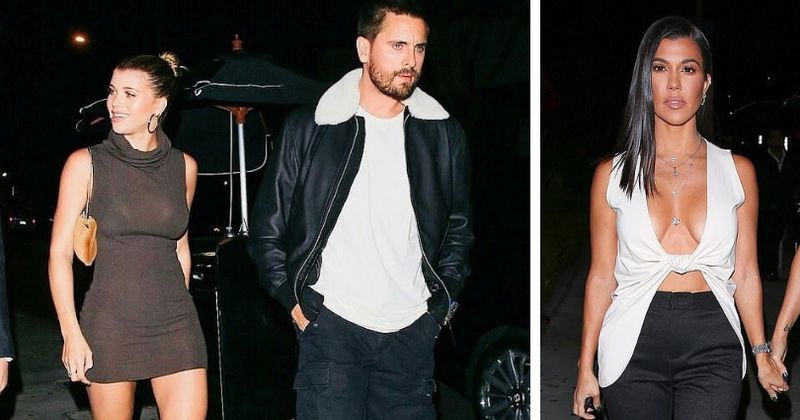 Kourtney Kardashian wears revealing top for night out with ex Scott Disick and his girlfriend Sofia Richie