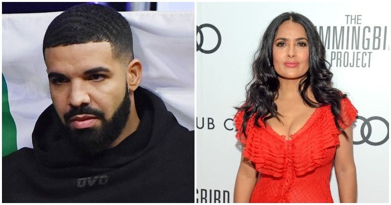 Drake crushes on Salma Hayek, posts adorable backstage picture with the star on social media