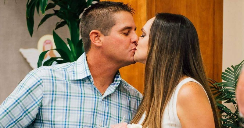 Florida couple get married at hospital chapel after infant son suffers brain injury just two days before wedding
