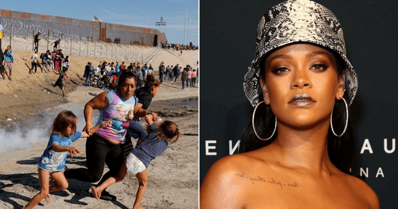Rihanna blasts Trump for use of tear gas on migrants on Mexican border, calls it an act of 'terrorism'