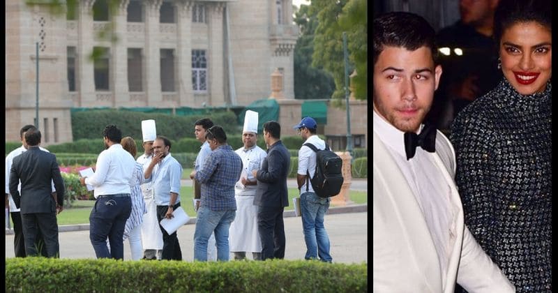 See preparations at the Taj Umaid Bhavan Place hotel for Priyanka Chopra and Nick Jonas' wedding extravaganza