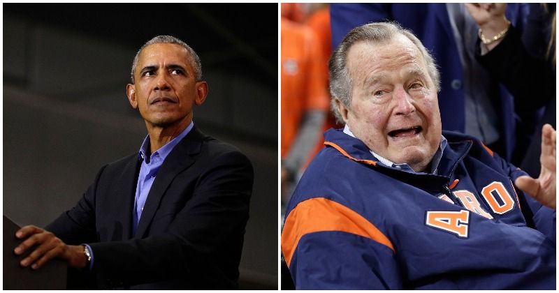 Barack Obama was one of the last people to have met George HW Bush in Houston days before his death