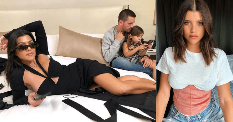 Kourtney Kardashian's picture in racy black outfit with Scott Disick is reportedly making Sofia Richie 'uncomfortable'