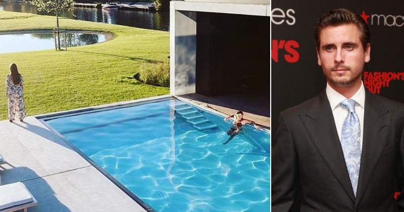 Scott Disick uploads picture of two women at his pool and fans speculate if they are Sofia Richie and Kourtney Kardashian