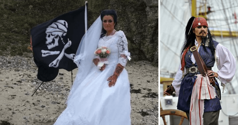 Woman Jack Sparrow impersonator who married 300-year-old pirate ghost has broken up with him and now wants a divorce