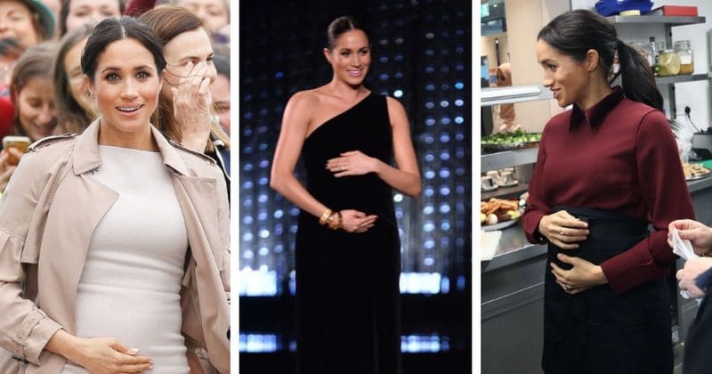 Meghan Markle's constant cradling of baby bump might be 'annoying' to some but experts say it's good for the baby