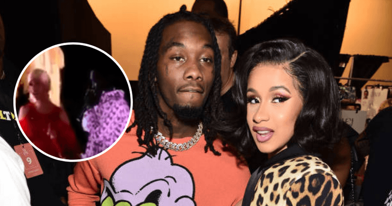 Offset crashes Cardi B's stage to beg for forgiveness and ask her to take him back leaving her visibly annoyed