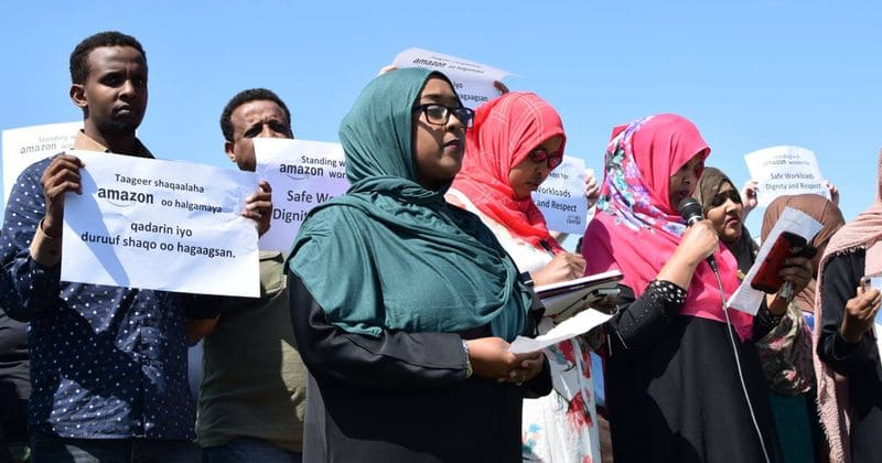 Muslim workers at Amazon forced to 'choose prayer over bathroom' as longer breaks could get them fired